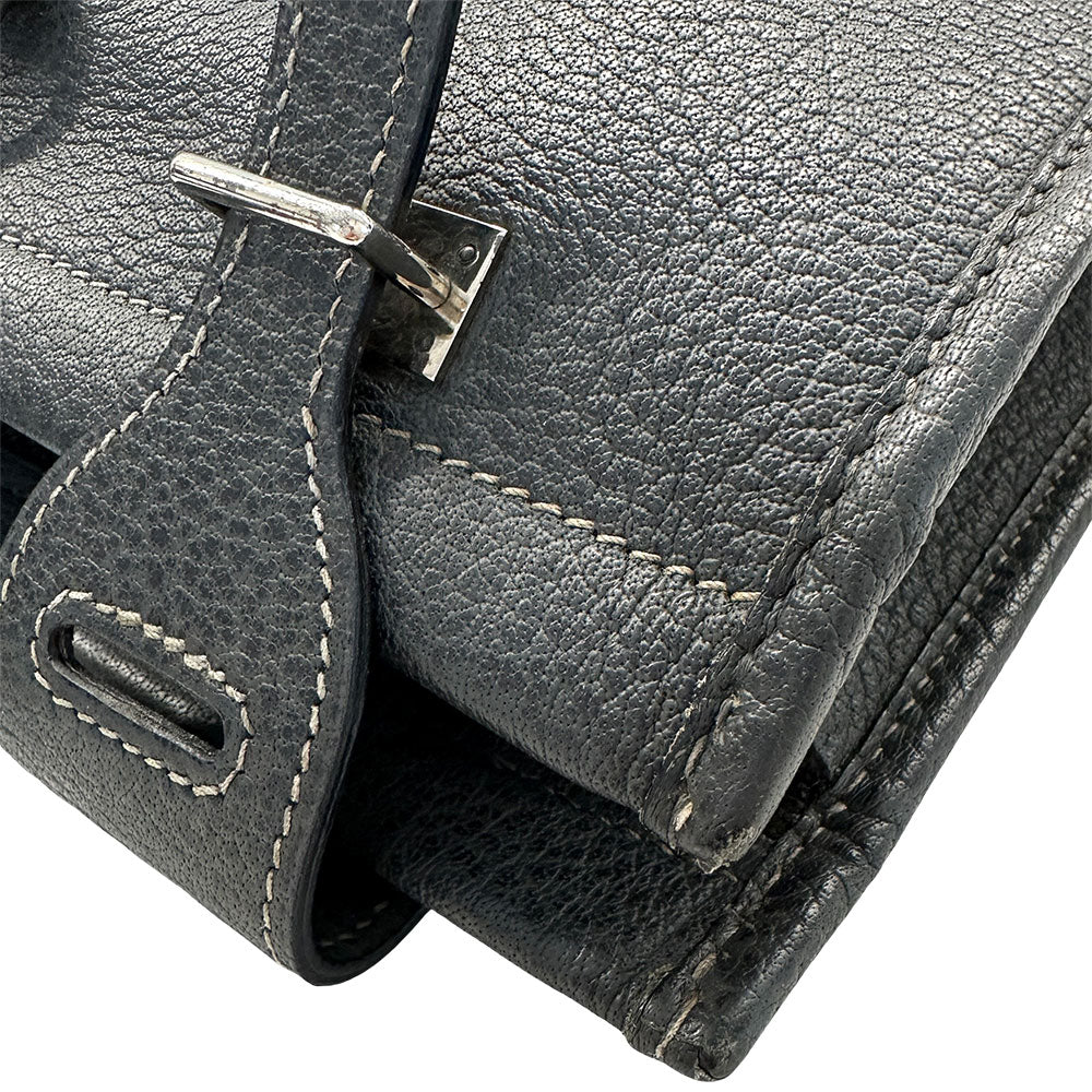HERMES エルメス カバ GM トートバッグ グラファイト ブッフル レディース 【中古】