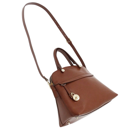 Furla フルラ 2wayバッグ ブラウン レザー レディース 【中古】
