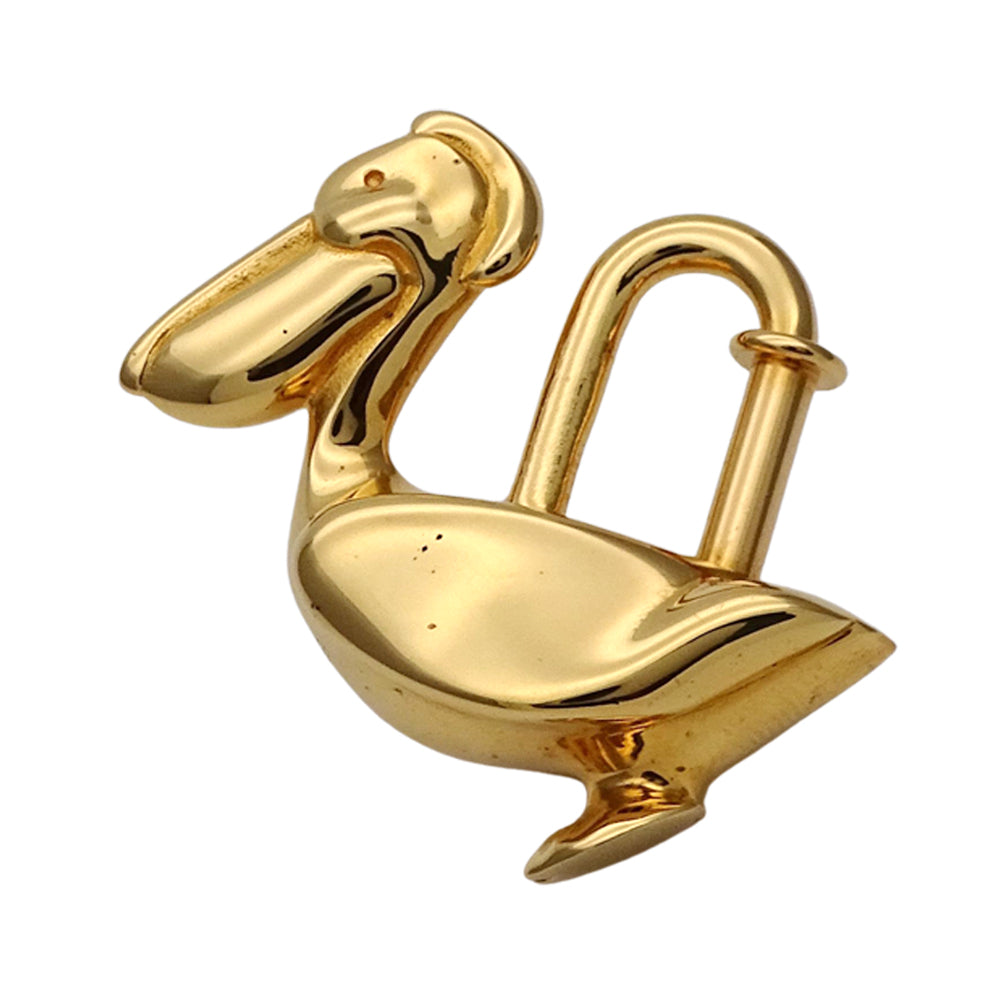 HERMES エルメス ペリカン カデナ ゴールド メタル レディース メンズ 【中古】