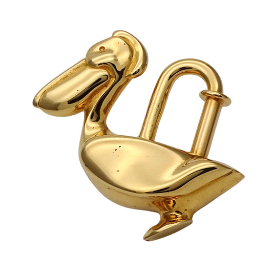 HERMES エルメス ペリカン カデナ ゴールド メタル レディース メンズ 【中古】