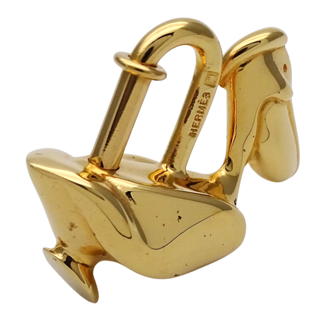 HERMES エルメス ペリカン カデナ ゴールド メタル レディース メンズ 【中古】