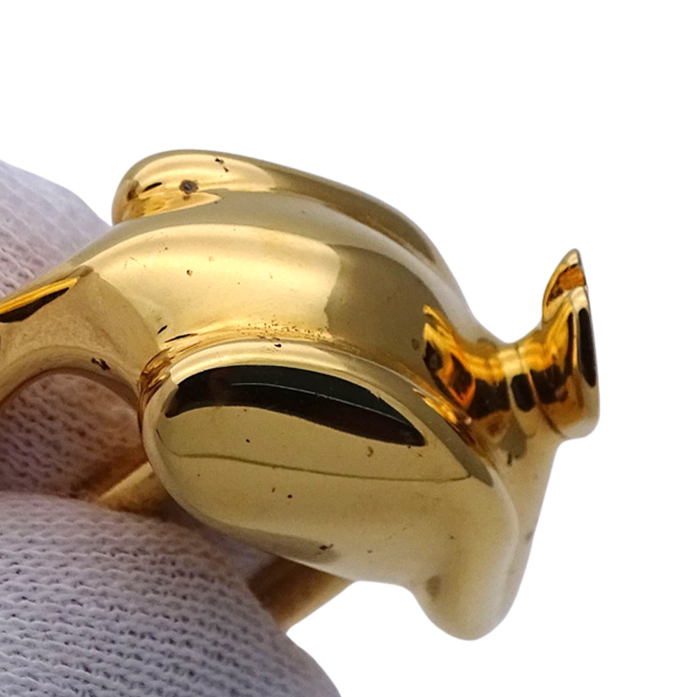 HERMES エルメス ペリカン カデナ ゴールド メタル レディース メンズ 【中古】