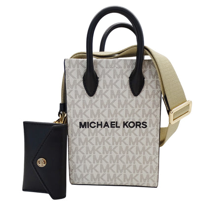 Michael Kors マイケル・コース 2wayバッグ ホワイト ブラック レザー レディース 【中古】