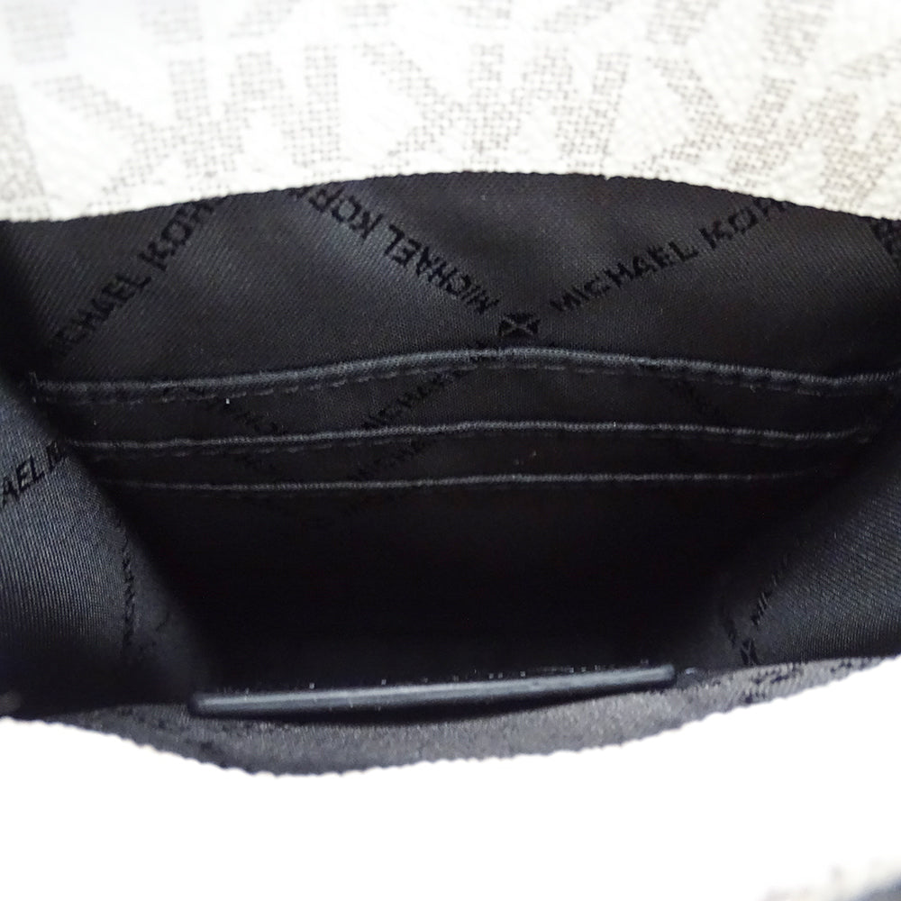 Michael Kors マイケル・コース 2wayバッグ ホワイト ブラック レザー レディース 【中古】