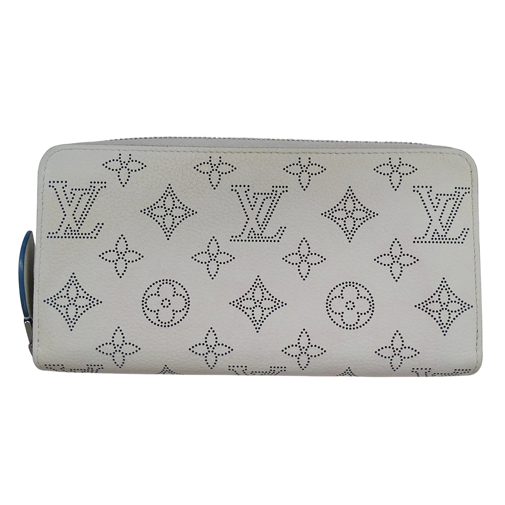 LOUIS VUITTON ルイ・ヴィトン ジッピーウォレット 長財布 スノー ブルーオラージュ M69215 モノグラムマヒナ レディース 【中古】