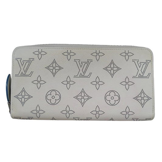 LOUIS VUITTON ルイ・ヴィトン ジッピーウォレット 長財布 スノー ブルーオラージュ M69215 モノグラムマヒナ レディース 【中古】