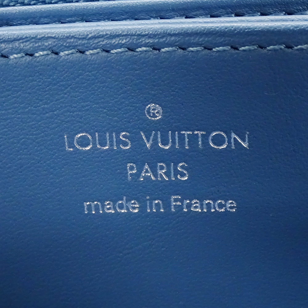 LOUIS VUITTON ルイ・ヴィトン ジッピーウォレット 長財布 スノー ブルーオラージュ M69215 モノグラムマヒナ レディース 【中古】