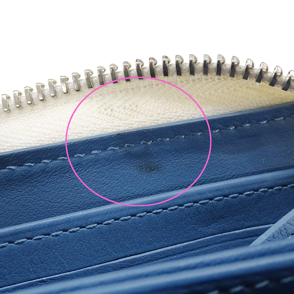 LOUIS VUITTON ルイ・ヴィトン ジッピーウォレット 長財布 スノー ブルーオラージュ M69215 モノグラムマヒナ レディース 【中古】