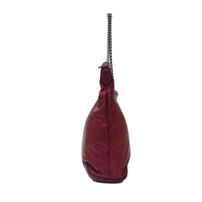 GUCCI グッチ ショルダーバッグ パープル ワインレッド 228560 レザー レディース 【中古】