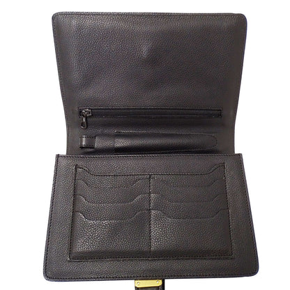 BALLY バリー クラッチ・セカンドバッグ ブラック レザー レディース メンズ 【中古】