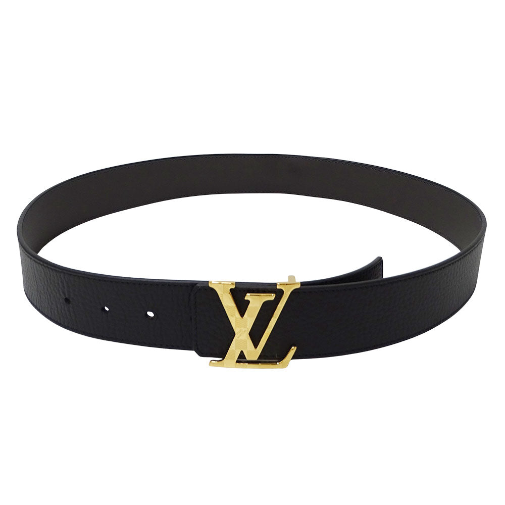 LOUIS VUITTON ルイ・ヴィトン ベルト・LVダミエ40MMリバーシブル ベルト サイズ85/34 ブラック ゴールド M0333 カーフ メンズ 【中古】