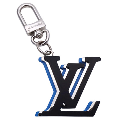 LOUIS VUITTON ルイ・ヴィトン ビジューサック・LVオプティック チャーム LVイニシャル ブラック ブルー レディース メンズ MP3336 【中古】