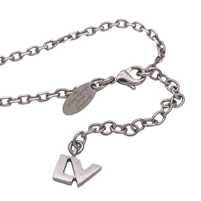 LOUIS VUITTON ルイ・ヴィトン パンダンティフ ラブレターズ ネックレス GP シルバー ゴールド レディース M65252 【中古】