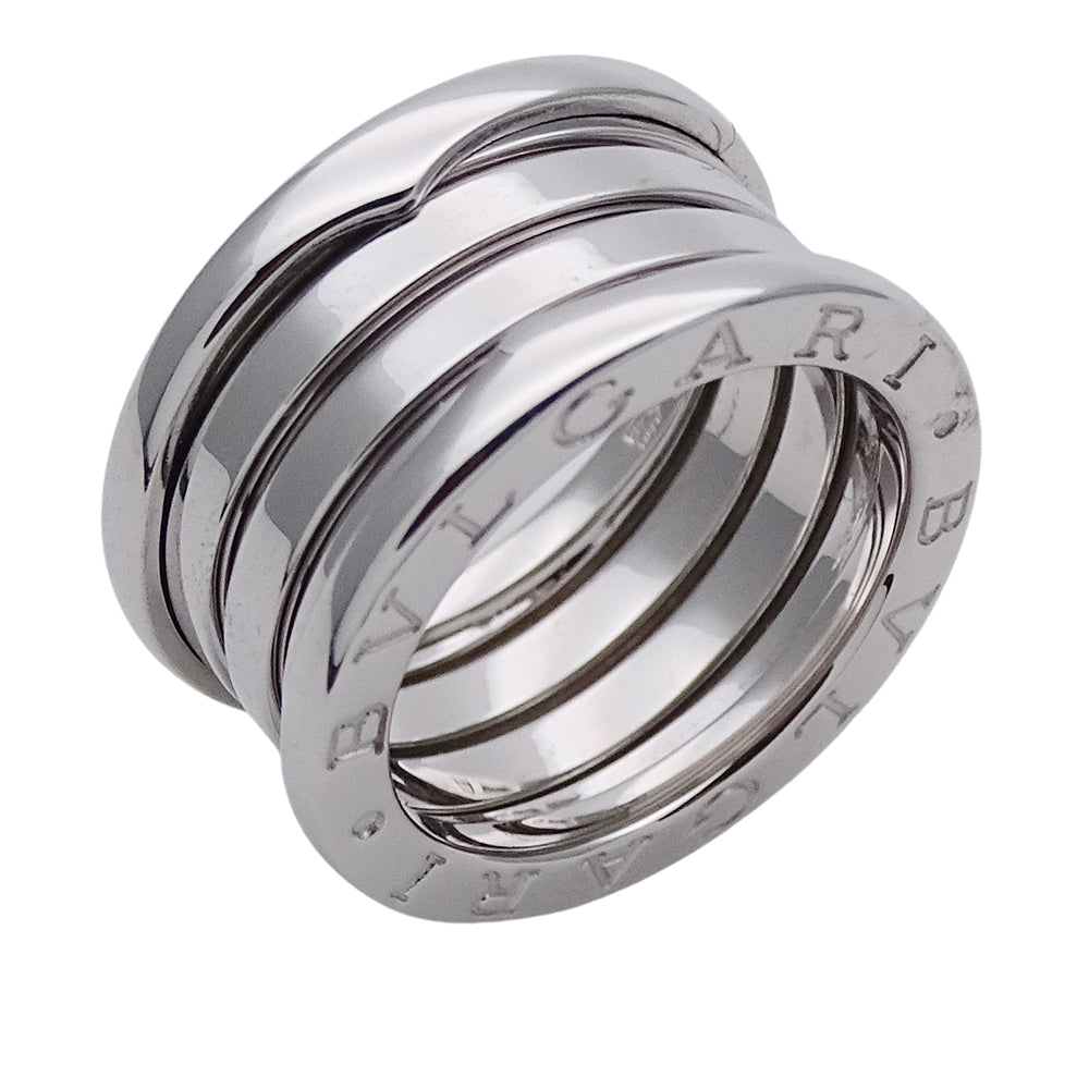 BVLGARI ブルガリ B-zero1 ビーゼロワン 4バンド リング 指輪 750WG ホワイトゴールド #49 約9号 レディース メンズ 【中古】