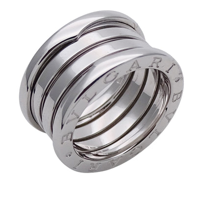 BVLGARI ブルガリ B-zero1 ビーゼロワン 4バンド リング 指輪 750WG ホワイトゴールド #49 約9号 レディース メンズ 【中古】