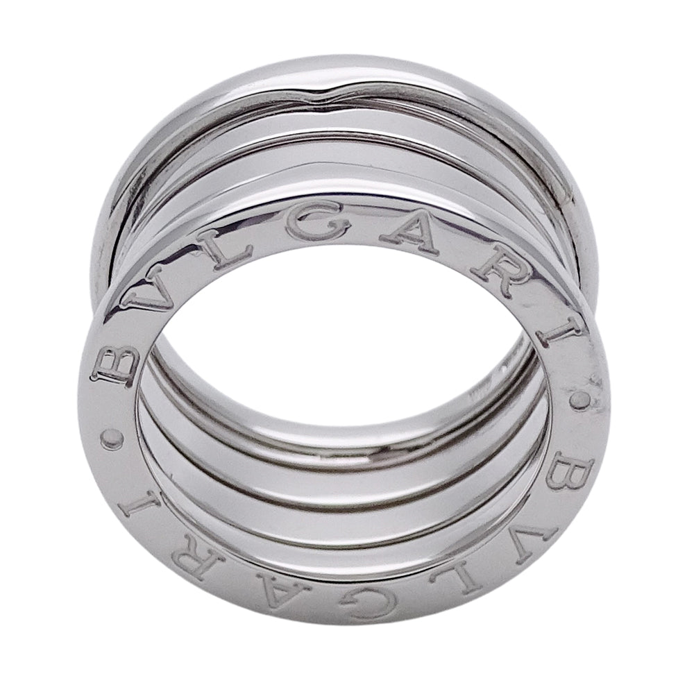 BVLGARI ブルガリ B-zero1 ビーゼロワン 4バンド リング 指輪 750WG ホワイトゴールド #49 約9号 レディース メンズ 【中古】