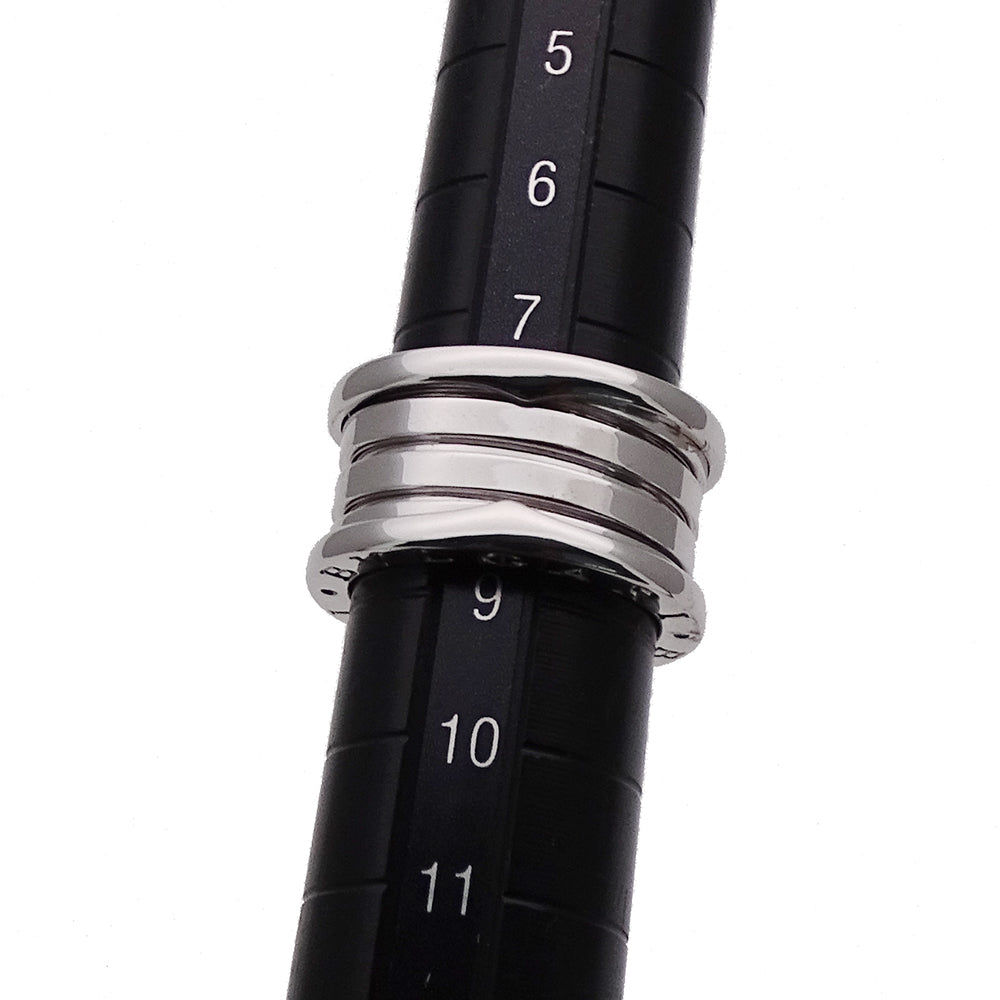 BVLGARI ブルガリ B-zero1 ビーゼロワン 4バンド リング 指輪 750WG ホワイトゴールド #49 約9号 レディース メンズ 【中古】