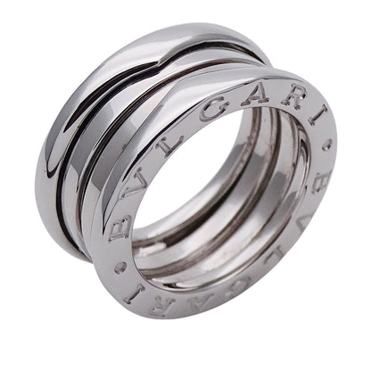 BVLGARI ブルガリ B-zero1 ビーゼロワン 3バンド リング 指輪 750WG ホワイトゴールド #47 約7号 レディース メンズ 磨き済み 【中古】