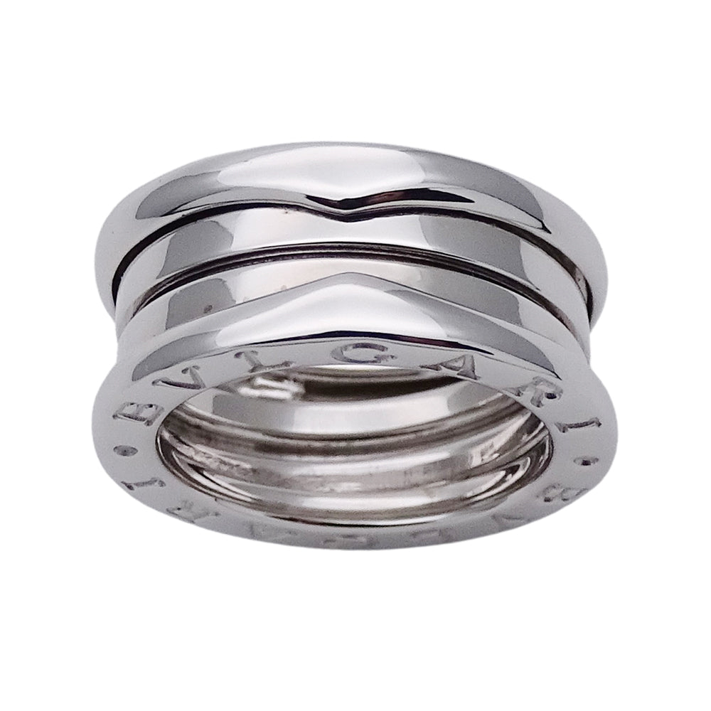 BVLGARI ブルガリ B-zero1 ビーゼロワン 3バンド リング 指輪 750WG ホワイトゴールド #47 約7号 レディース メンズ 磨き済み 【中古】