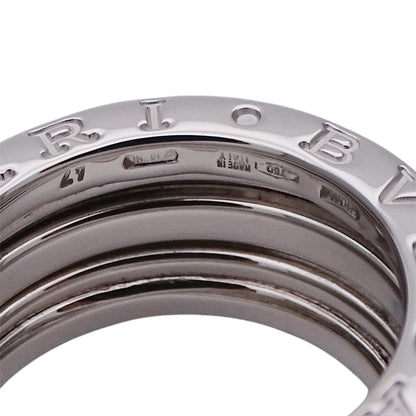 BVLGARI ブルガリ B-zero1 ビーゼロワン 3バンド リング 指輪 750WG ホワイトゴールド #47 約7号 レディース メンズ 磨き済み 【中古】