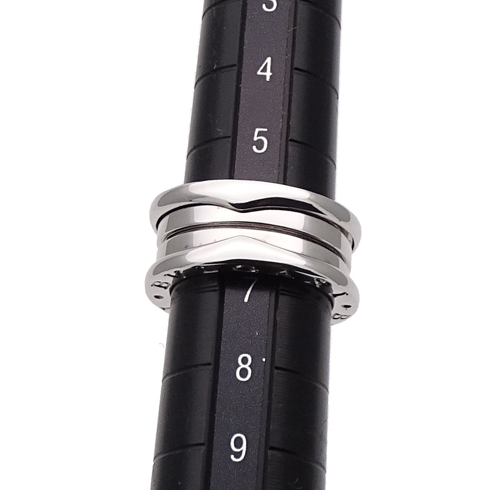 BVLGARI ブルガリ B-zero1 ビーゼロワン 3バンド リング 指輪 750WG ホワイトゴールド #47 約7号 レディース メンズ 磨き済み 【中古】