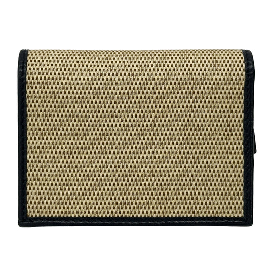 GUCCI グッチ 二つ折り財布 ホースビット ベージュ ネイビー 621887 キャンバス レディース 【中古】