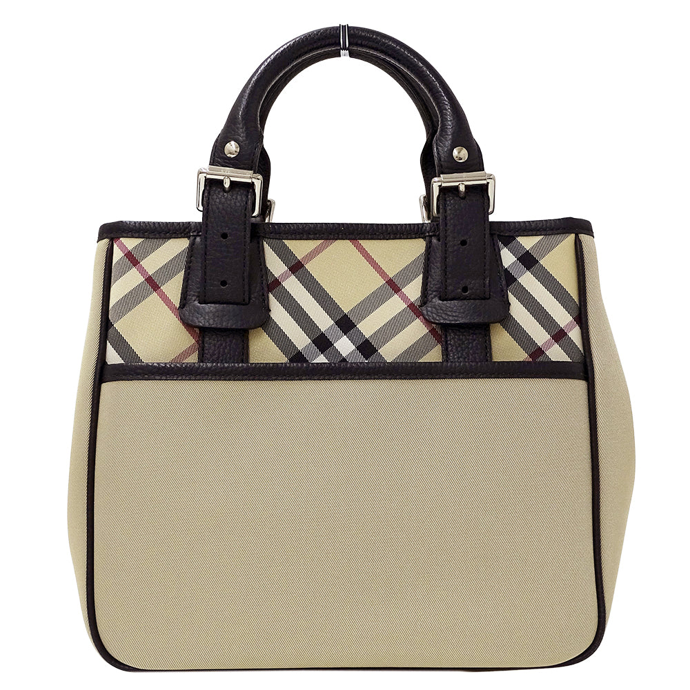 BURBERRY バーバリー トートバッグ ベージュ ナイロン レディース 【中古】