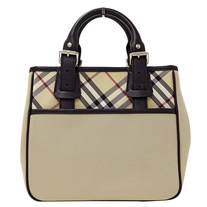 BURBERRY バーバリー トートバッグ ベージュ ナイロン レディース 【中古】
