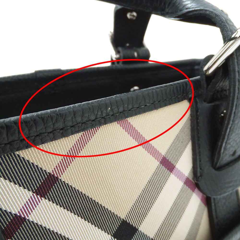BURBERRY バーバリー トートバッグ ベージュ ナイロン レディース 【中古】