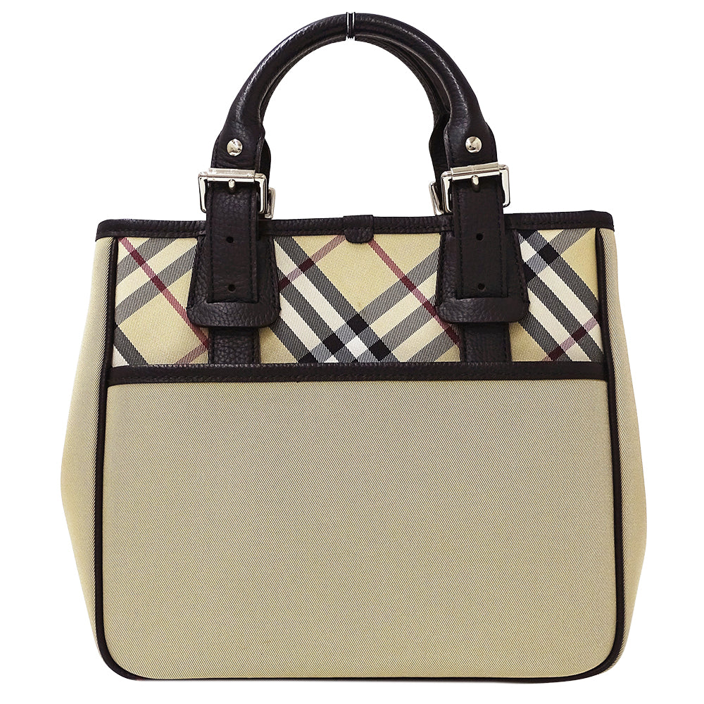 BURBERRY バーバリー トートバッグ ベージュ ナイロン レディース 【中古】
