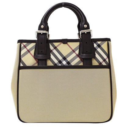 BURBERRY バーバリー トートバッグ ベージュ ナイロン レディース 【中古】