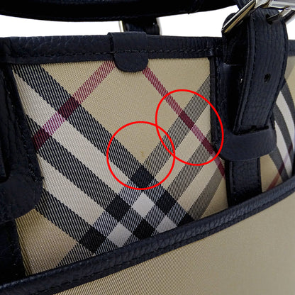 BURBERRY バーバリー トートバッグ ベージュ ナイロン レディース 【中古】