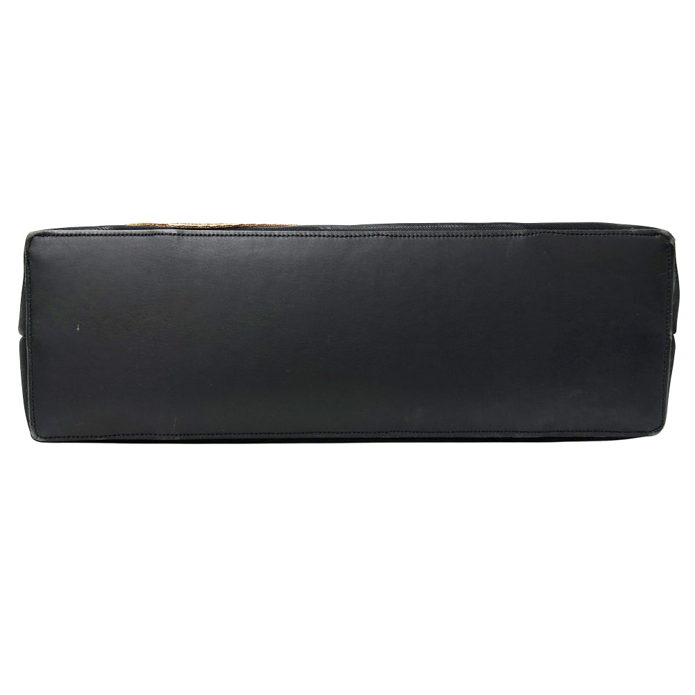 Ferragamo フェラガモ トートバッグ ブラック ナチュラル ナイロン レディース メンズ 【中古】