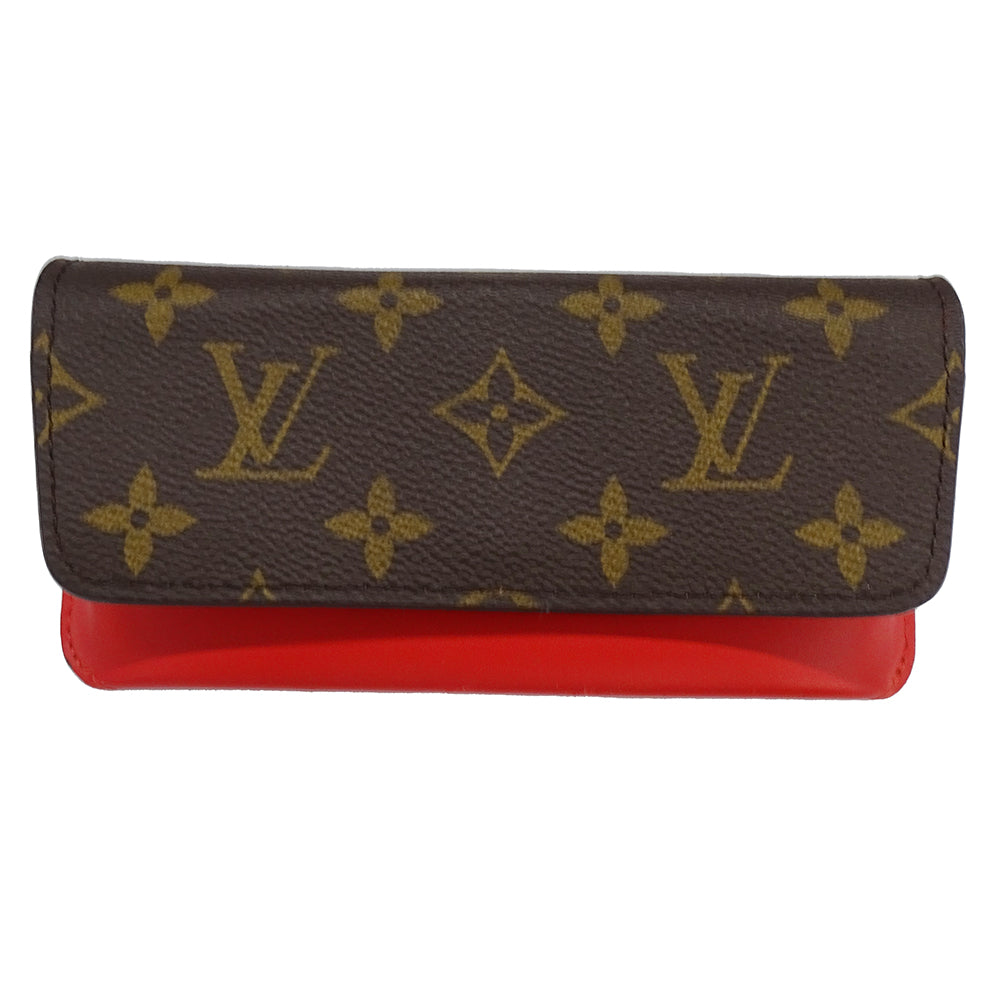 LOUIS VUITTON ルイ・ヴィトン エテュイ リュネット ウディ メガネケース モノグラム モノグラム レッド GI0372 モノグラムキャンバス レディース メンズ 【中古】