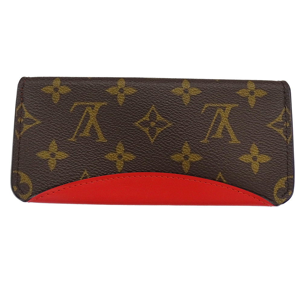 LOUIS VUITTON ルイ・ヴィトン エテュイ リュネット ウディ メガネケース モノグラム モノグラム レッド GI0372 モノグラムキャンバス レディース メンズ 【中古】