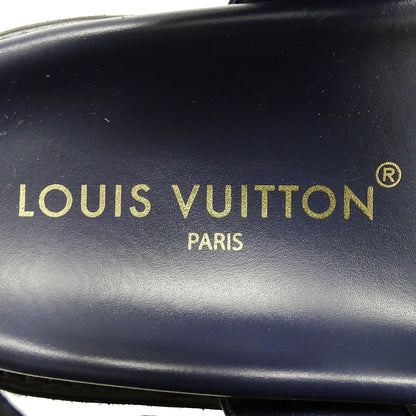 LOUIS VUITTON ルイ・ヴィトン サンダル LVサンセット ネイビー ゴールド金具 レディース 【中古】
