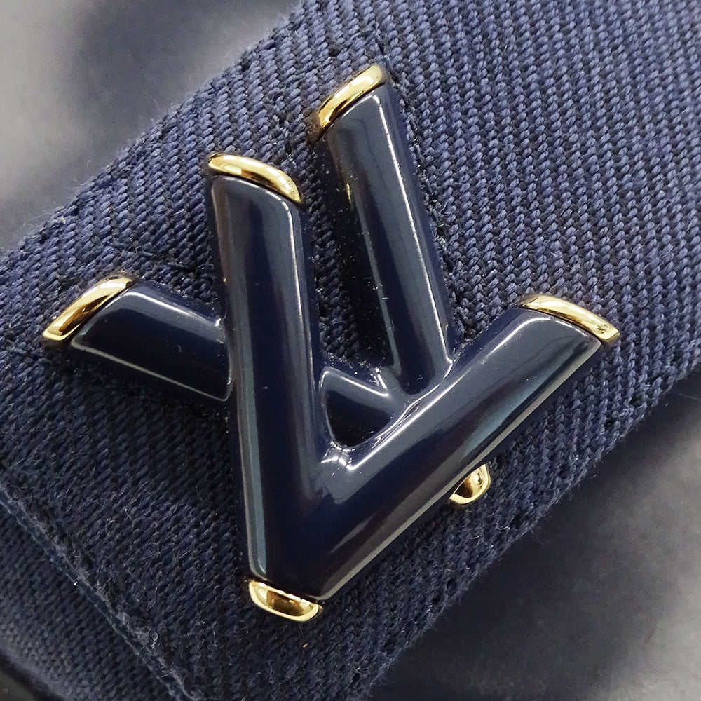 LOUIS VUITTON ルイ・ヴィトン サンダル LVサンセット ネイビー ゴールド金具 レディース 【中古】