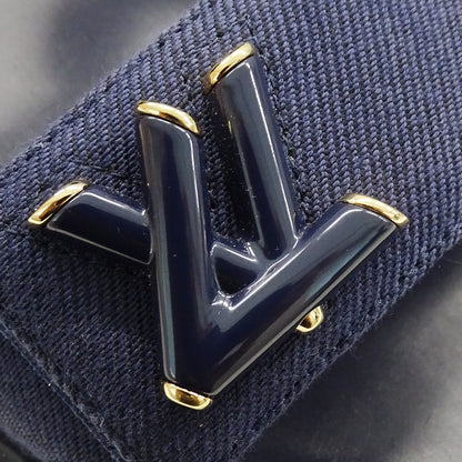 LOUIS VUITTON ルイ・ヴィトン サンダル LVサンセット ネイビー ゴールド金具 レディース 【中古】