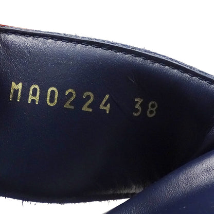 LOUIS VUITTON ルイ・ヴィトン サンダル LVサンセット ネイビー ゴールド金具 レディース 【中古】