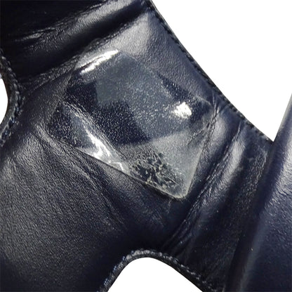 LOUIS VUITTON ルイ・ヴィトン サンダル LVサンセット ネイビー ゴールド金具 レディース 【中古】