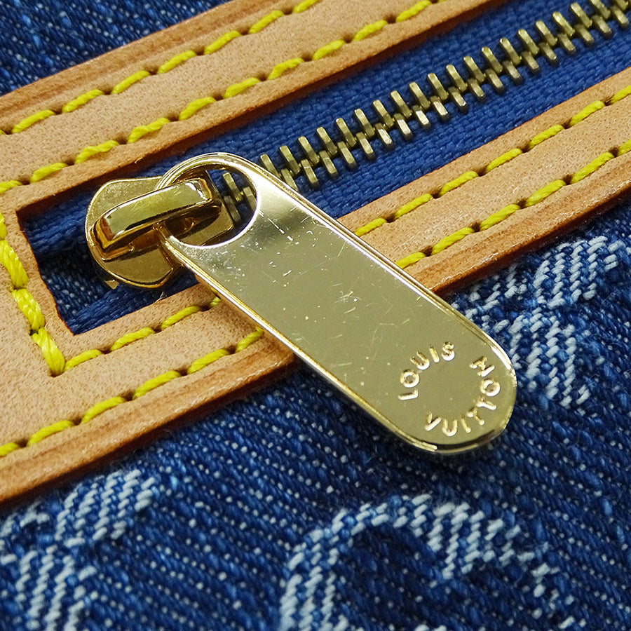 LOUIS VUITTON ルイ・ヴィトン ポシェット プラット クラッチ・セカンドバッグ モノグラムデニム ブルー M95007 モノグラムデニム レディース 【中古】