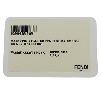 FENDI フェンディ ボディ・ウエストバッグ ブラック シルバー金具 7VA605 レザー メンズ 【中古】