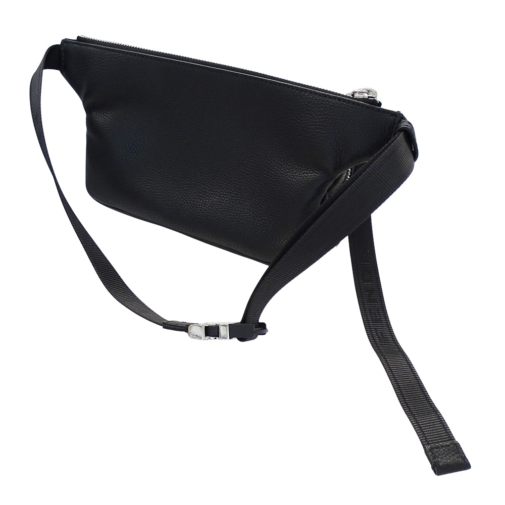 FENDI フェンディ ボディ・ウエストバッグ ブラック シルバー金具 7VA605 レザー メンズ 【中古】