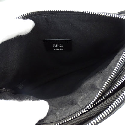 FENDI フェンディ ボディ・ウエストバッグ ブラック シルバー金具 7VA605 レザー メンズ 【中古】