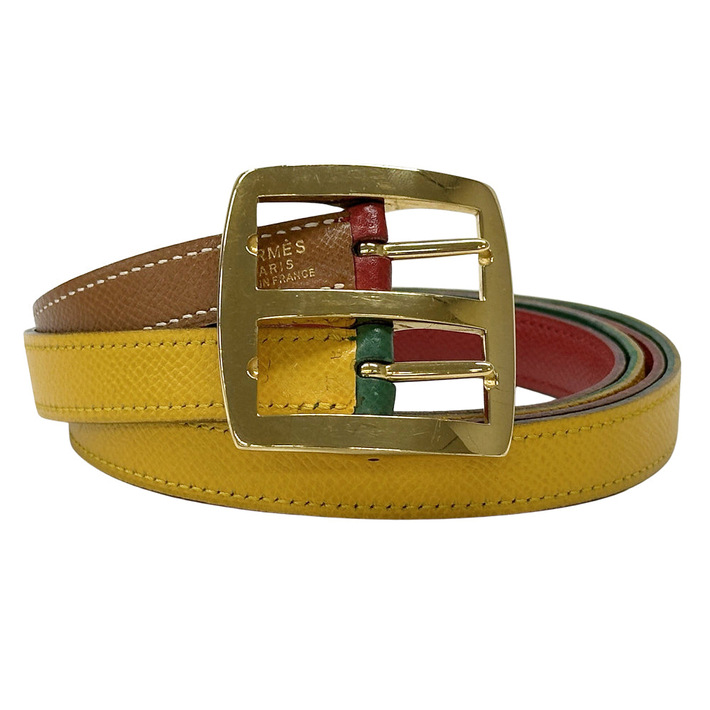 HERMES エルメス ベルト マルチカラー クシュベル レディース 【中古】