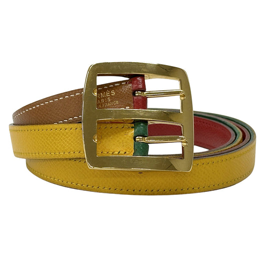 HERMES エルメス ベルト マルチカラー クシュベル レディース 【中古】