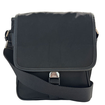 PRADA プラダ ショルダーバッグ ブラック ナイロン レディース メンズ 【中古】