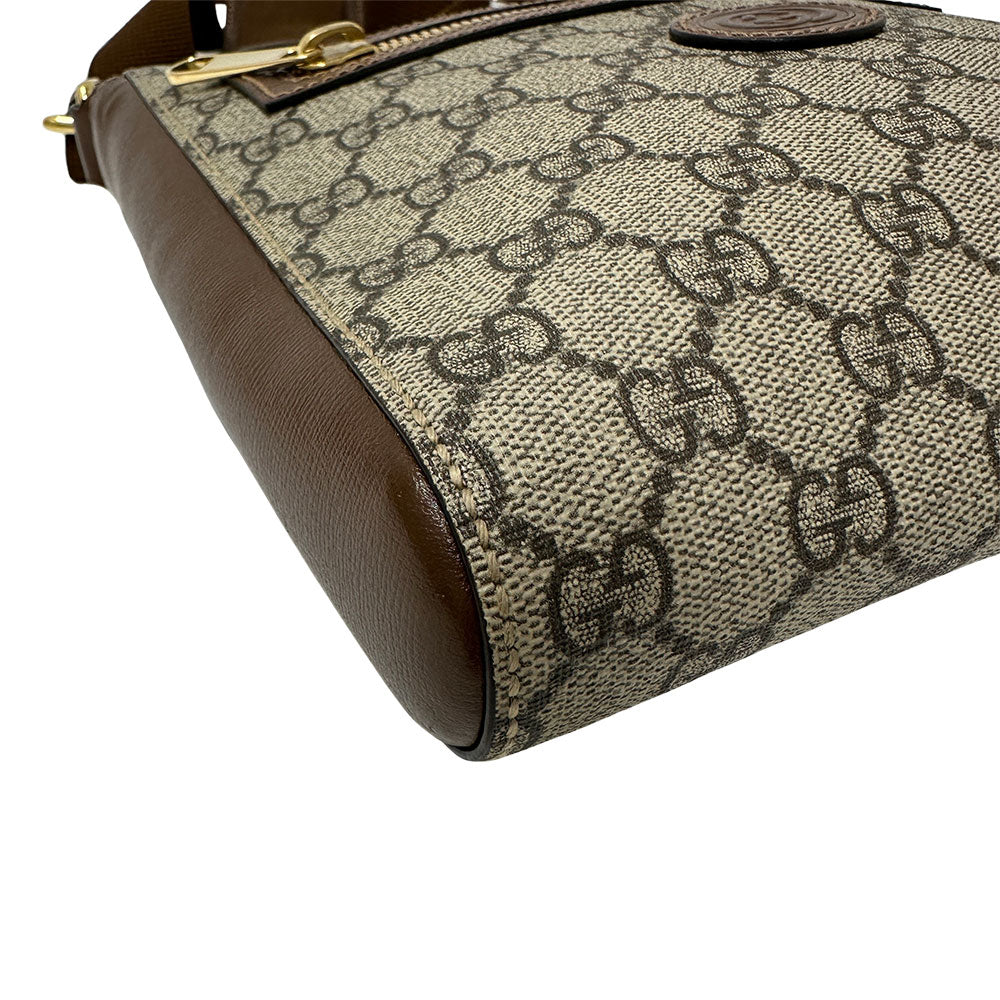 GUCCI グッチ GGスプリーム ショルダーバッグ ブラウン 682357 GGスプリームキャンバス メンズ 【中古】