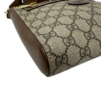GUCCI グッチ GGスプリーム ショルダーバッグ ブラウン 682357 GGスプリームキャンバス メンズ 【中古】