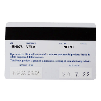 PRADA プラダ ショルダーバッグ ブラック 1BH978 ナイロン レディース メンズ 【中古】